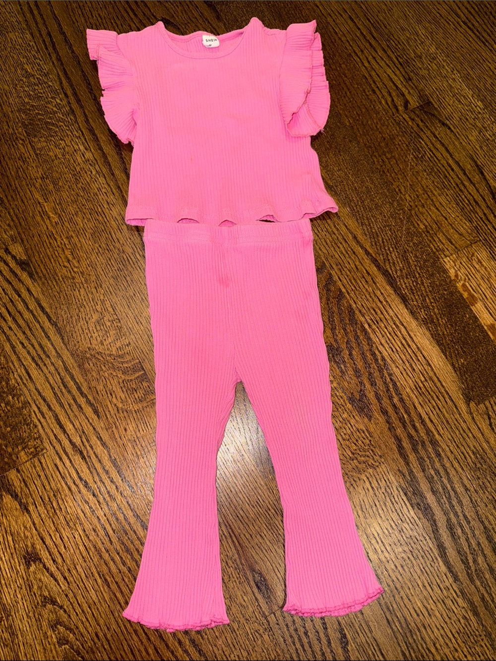 Pink Short Sleeve Two Piece Set Play Condition 9-12 Months